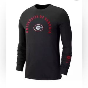 Nike Men's University of Georgia Bulldogs LS Graphic T-shirt NWT Size S